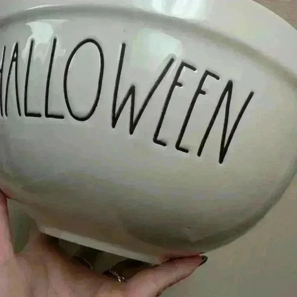 Rae  Dunn happy Halloween orange inside mixing bowl - Picture 6 of 7
